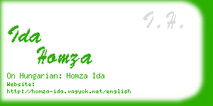ida homza business card